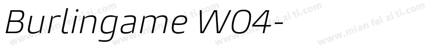Burlingame W04字体转换